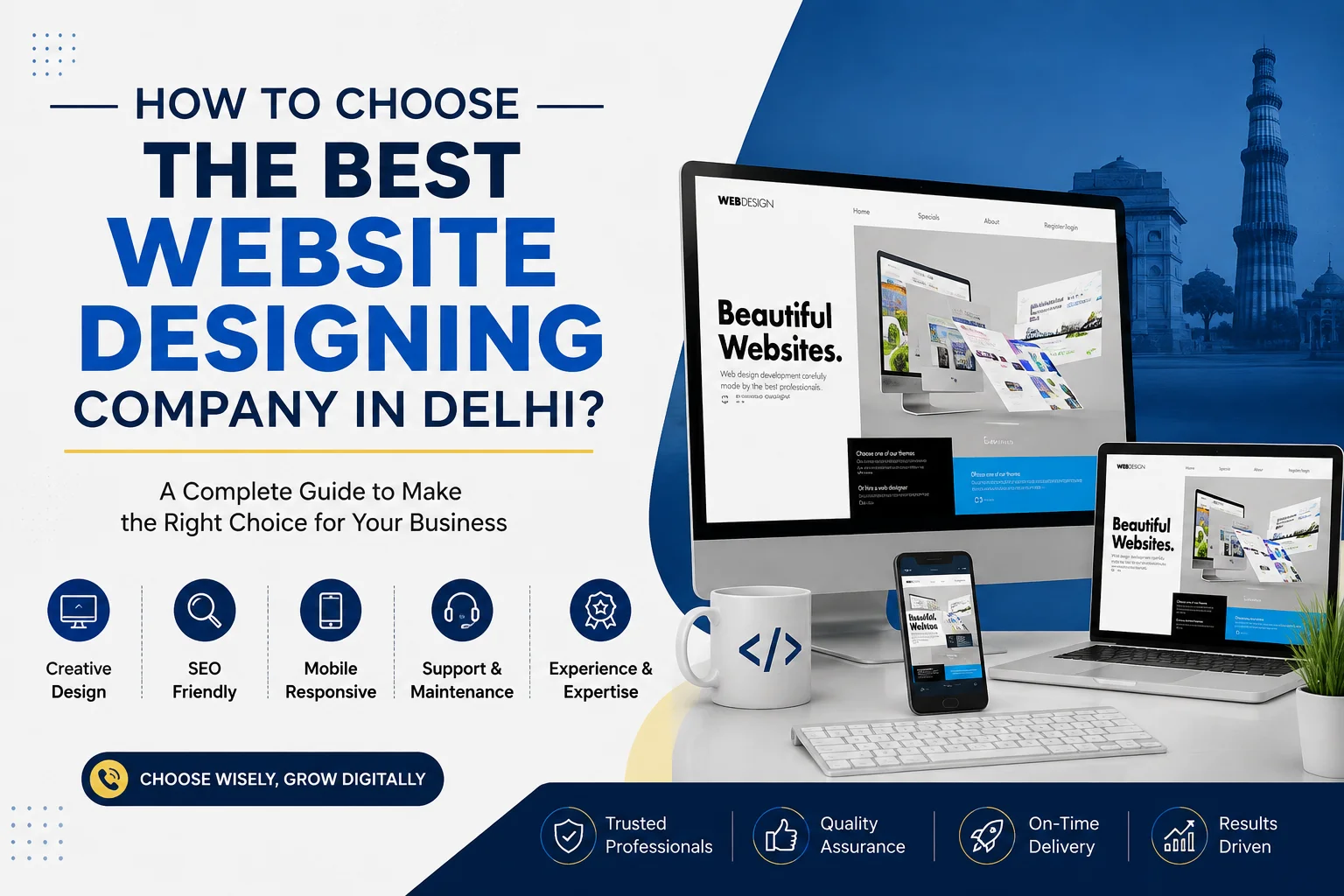 How to Choose the Best Website Designing Company in Delhi?